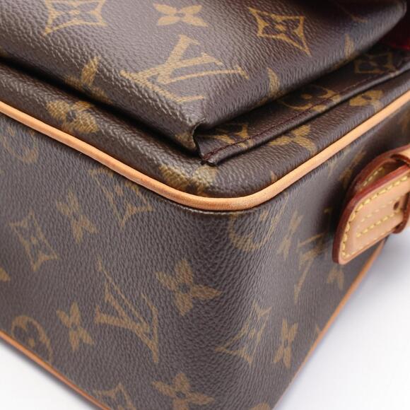 LOUIS VUITTON Authentic Brown Monogram Leather Shoulder Bag - Picture 7 of 8